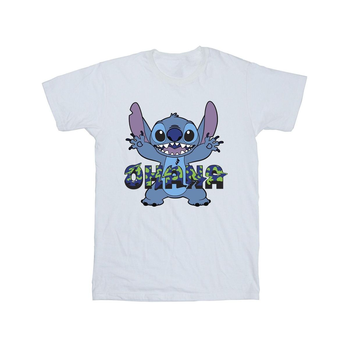 Stitch Ohana Grafik T-Shirt