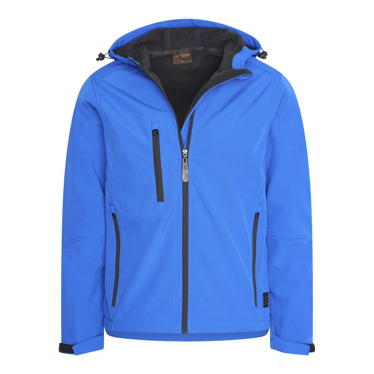 Softshell Jacke mit Kapuze Königsblau