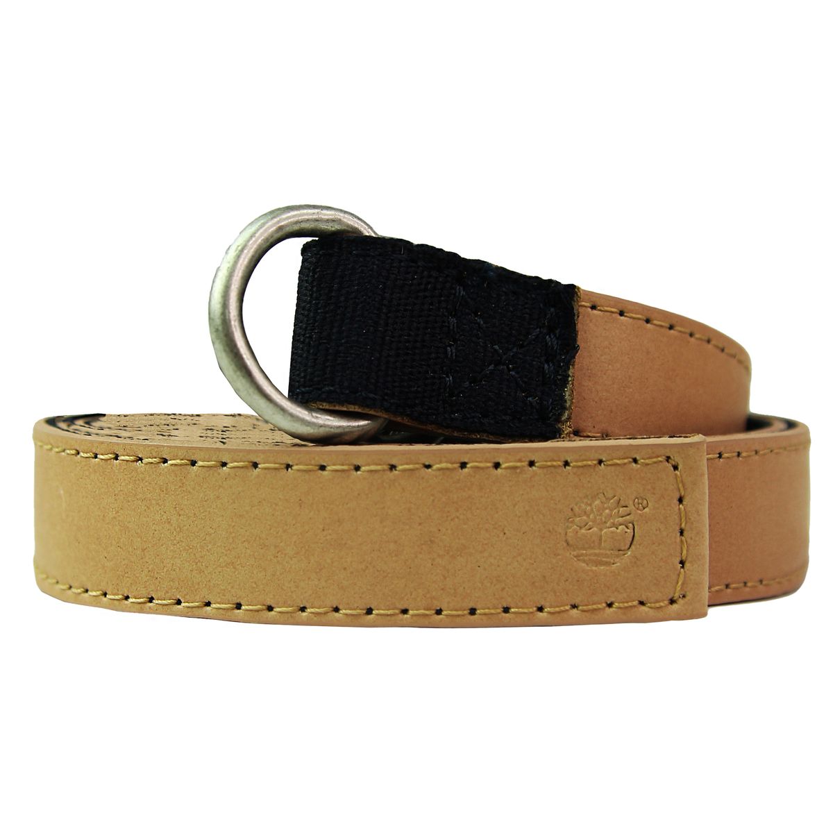 Wendbarer Nubuk Canvas D-Ring Gürtel