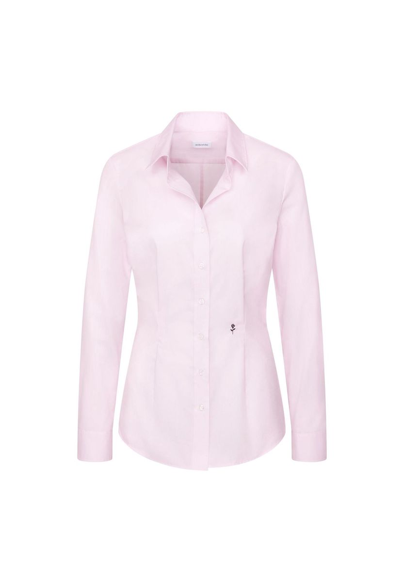 Klassische Langarm-Bluse mit Knopfleiste