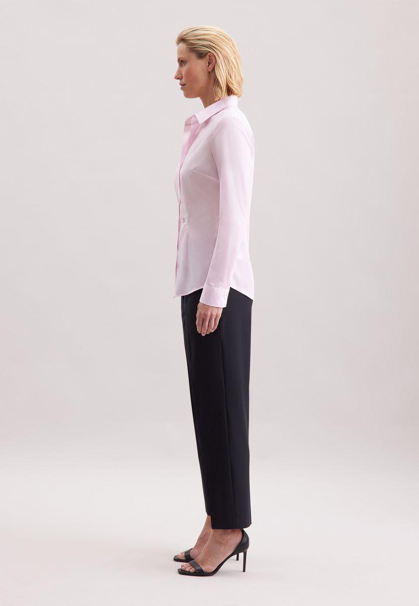 Klassische Langarm-Bluse mit Knopfleiste