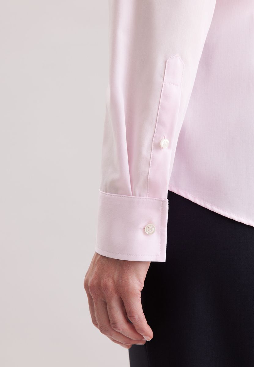 Klassische Langarm-Bluse mit Knopfleiste