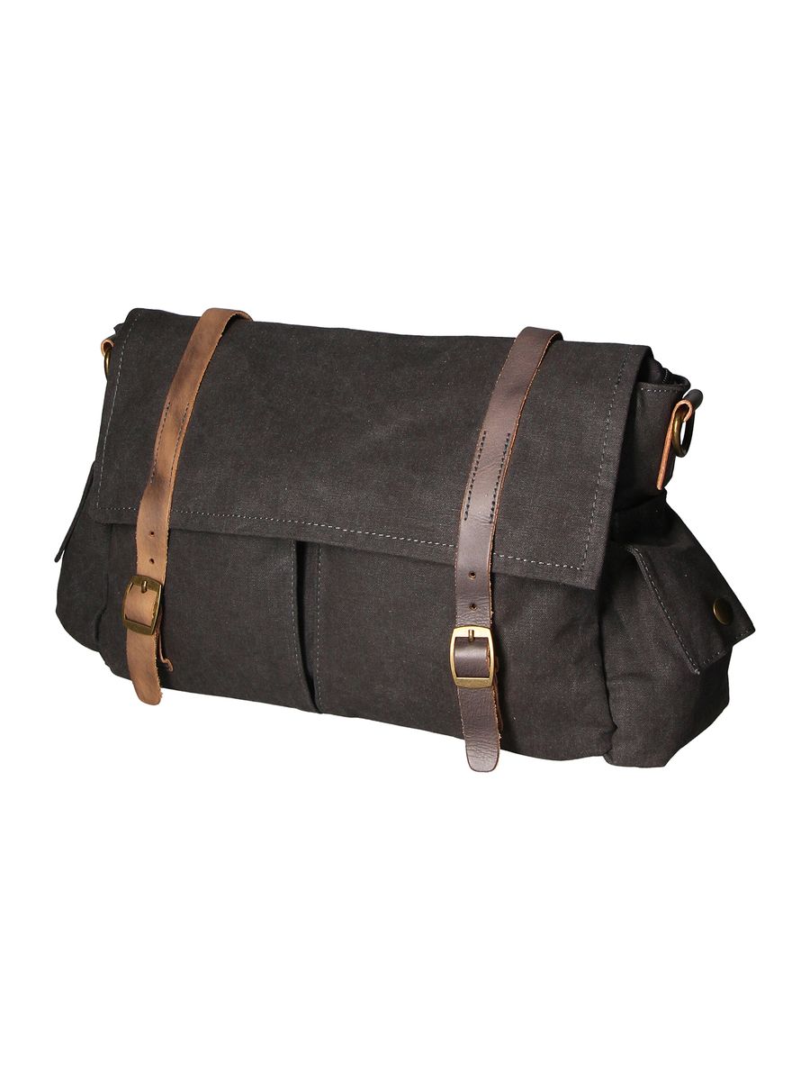 Handgefertigte Messenger-Tasche aus Canvas