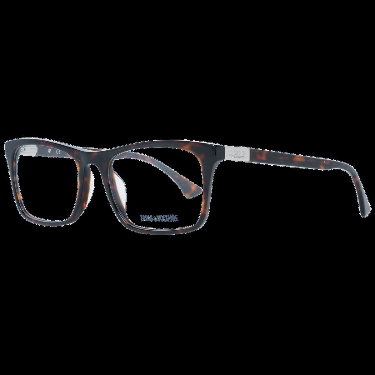 Rechteckige Vollrandbrille in Schildpattoptik