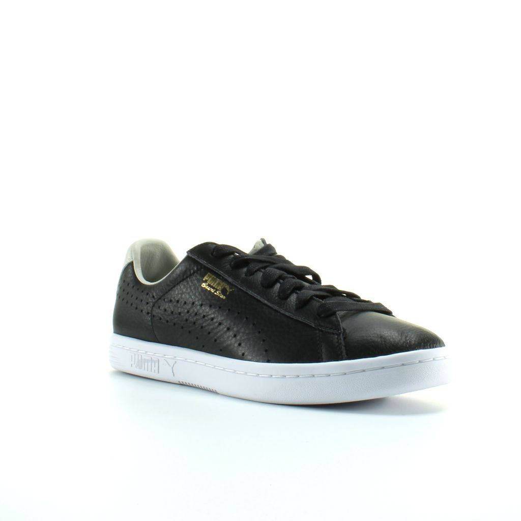 Minimalistische Leder-Trainer mit Perforation