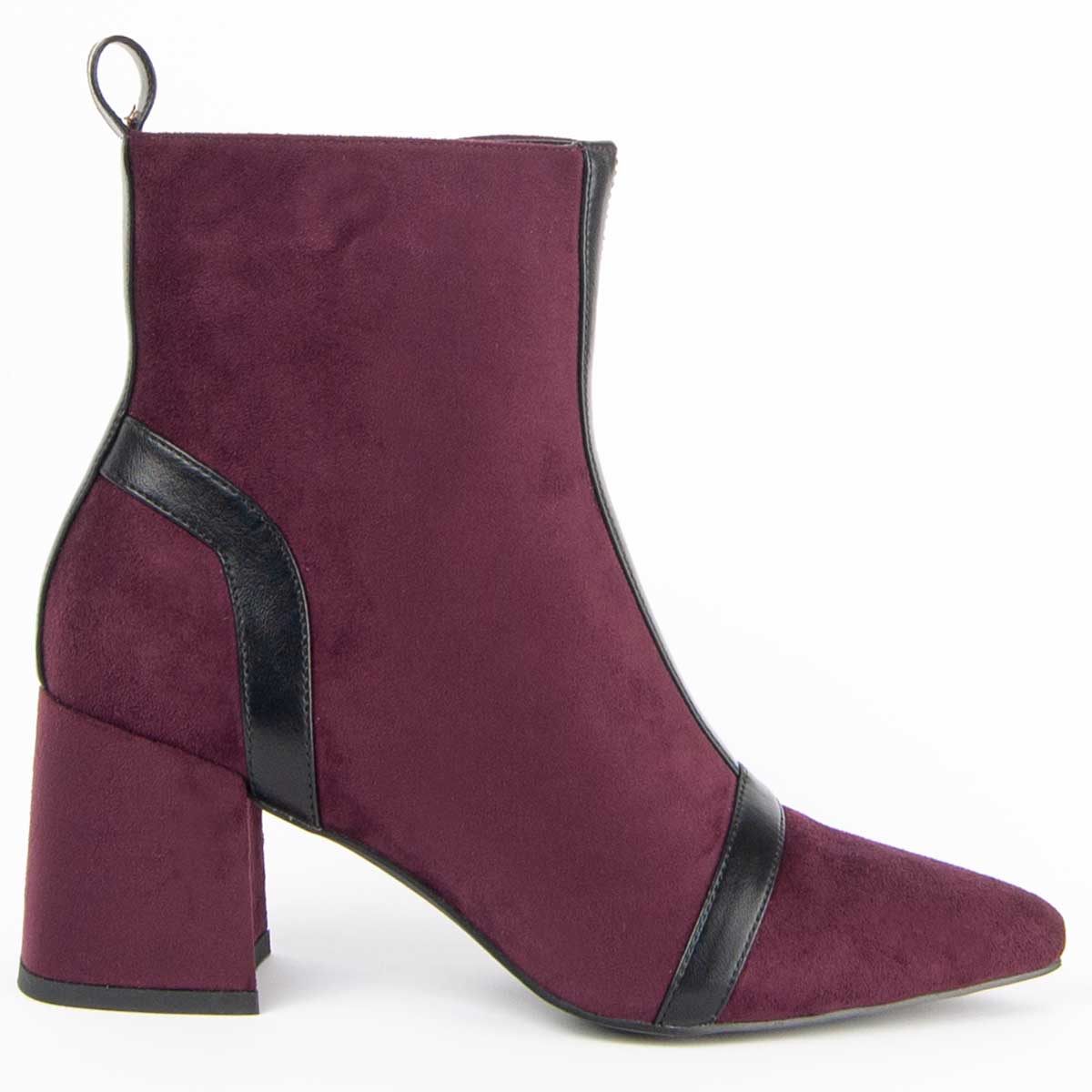 Blockabsatz Stiefeletten mit spitzer Zehe