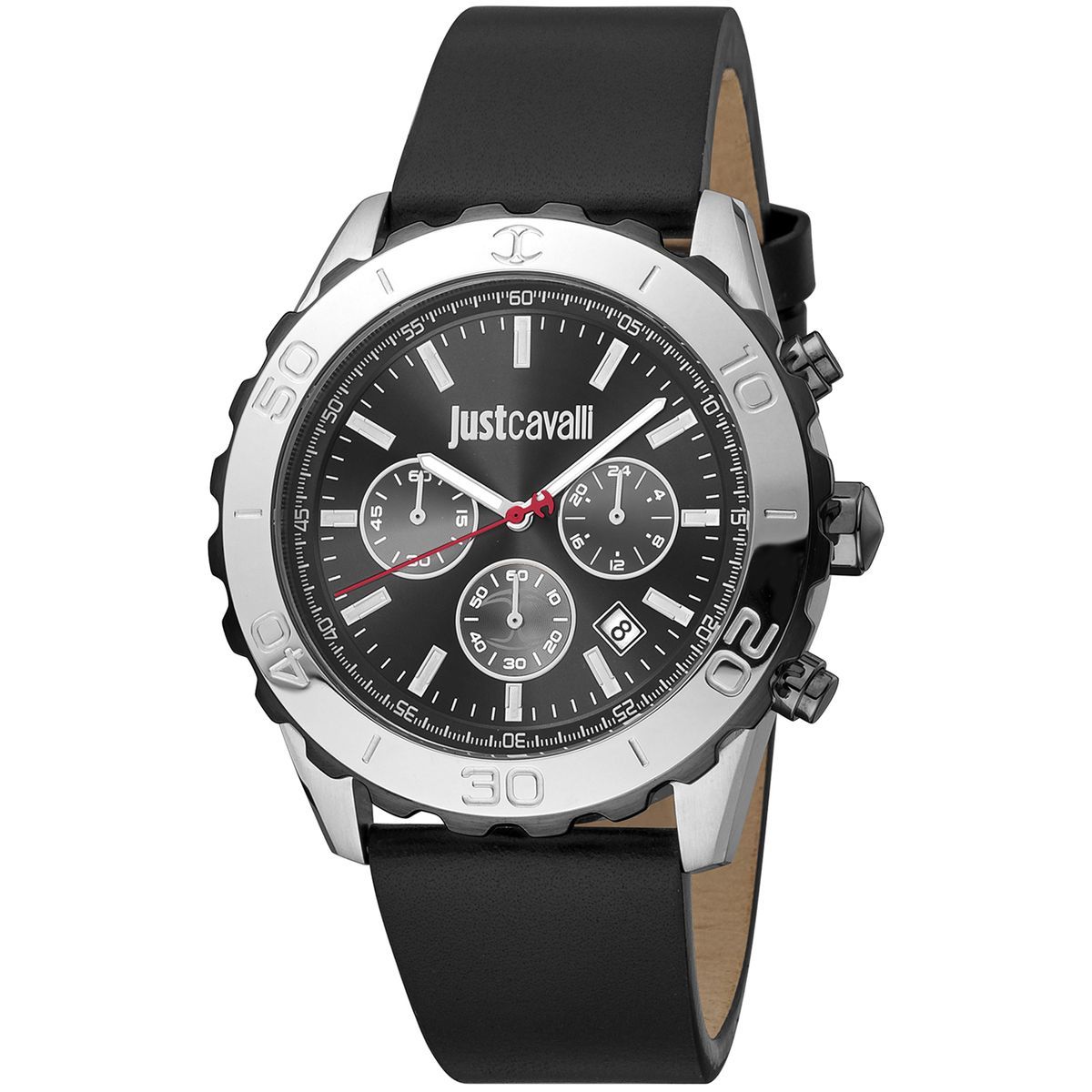 Herren Multifunktionsuhr mit Lederarmband