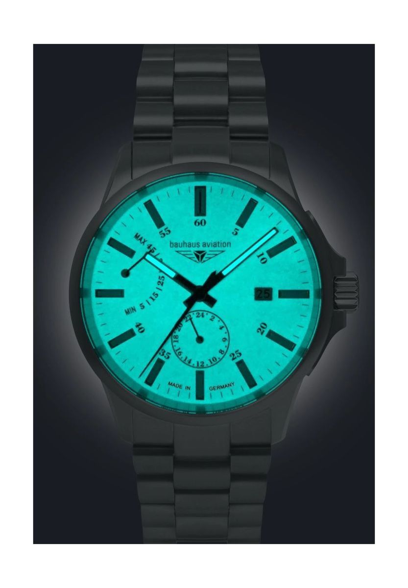 Herren-Fliegeruhr aus Edelstahl