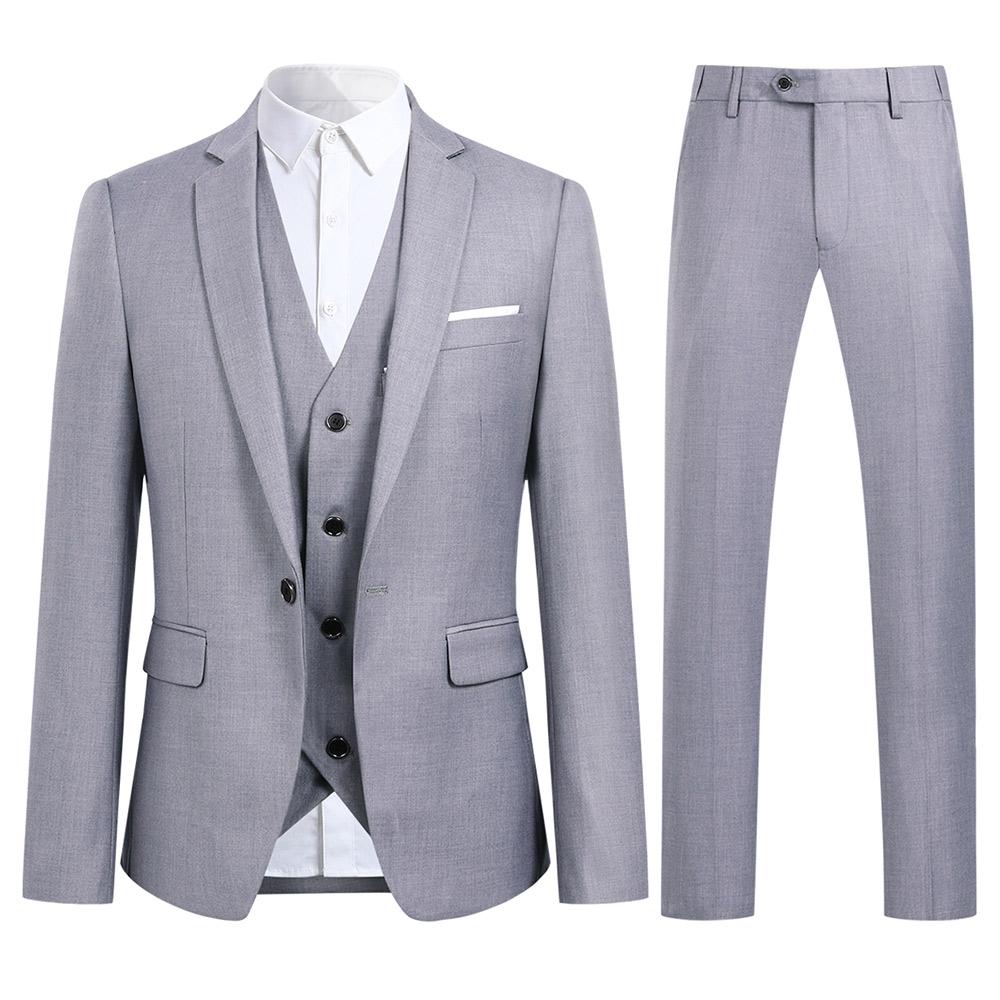 Dreiteiliges Slim Fit Anzugset