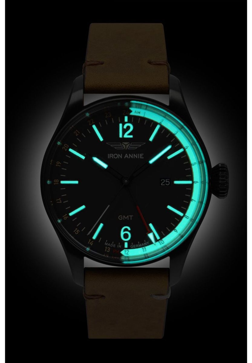 Klassische Flight Control Piloten Armbanduhr