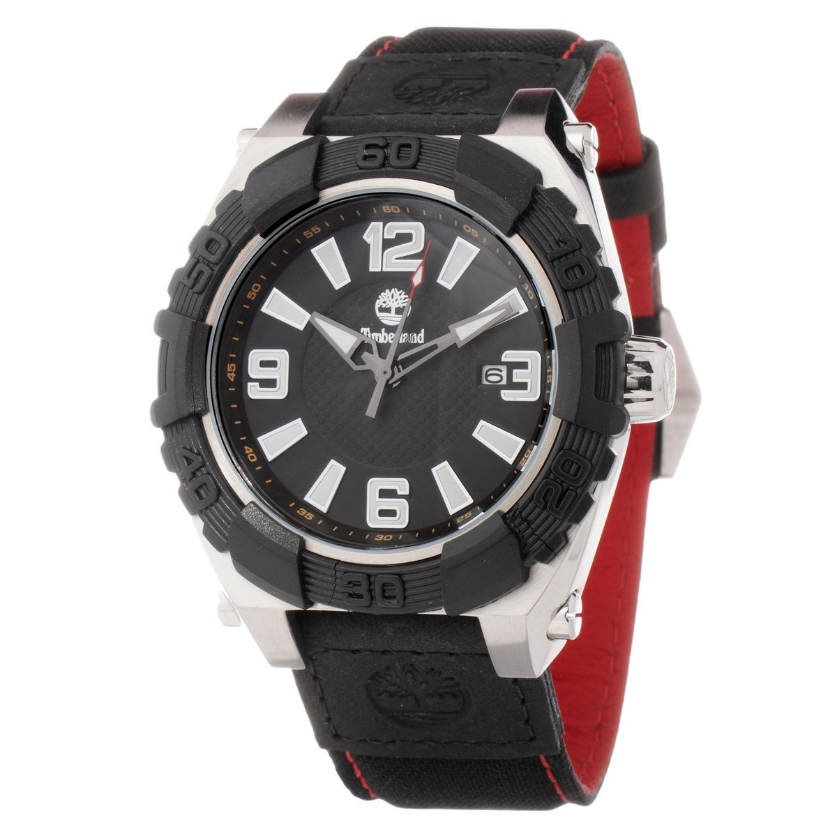 Herren Analog Uhr Schwarz mit Lederarmband