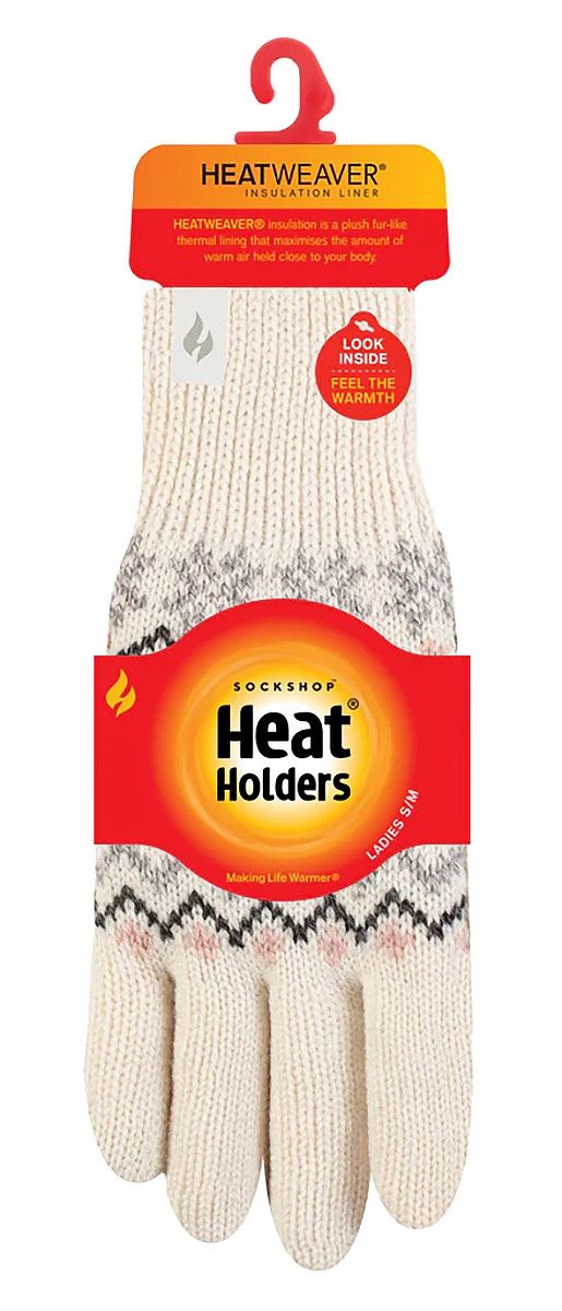 Weiche Thermo-Handschuhe mit Fair-Isle-Muster