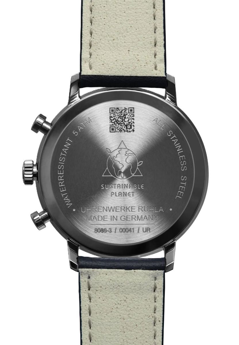 Elegante Chronograph-Uhr mit blauem Zifferblatt