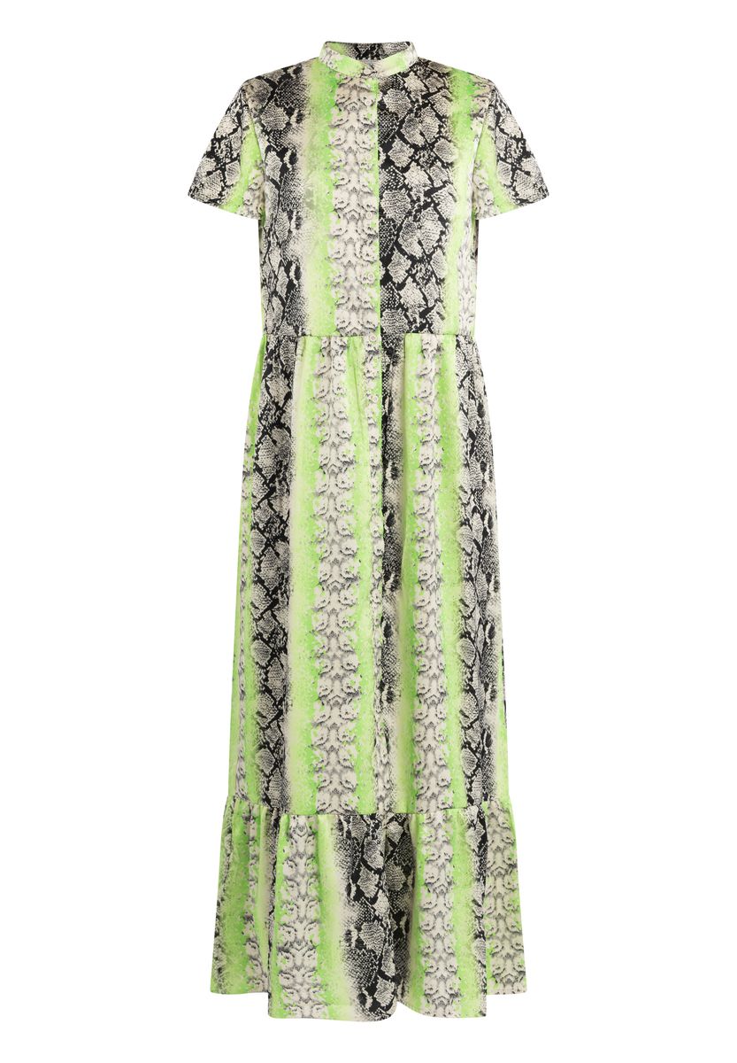 IZIA Robe à manches courtes maxi gaya