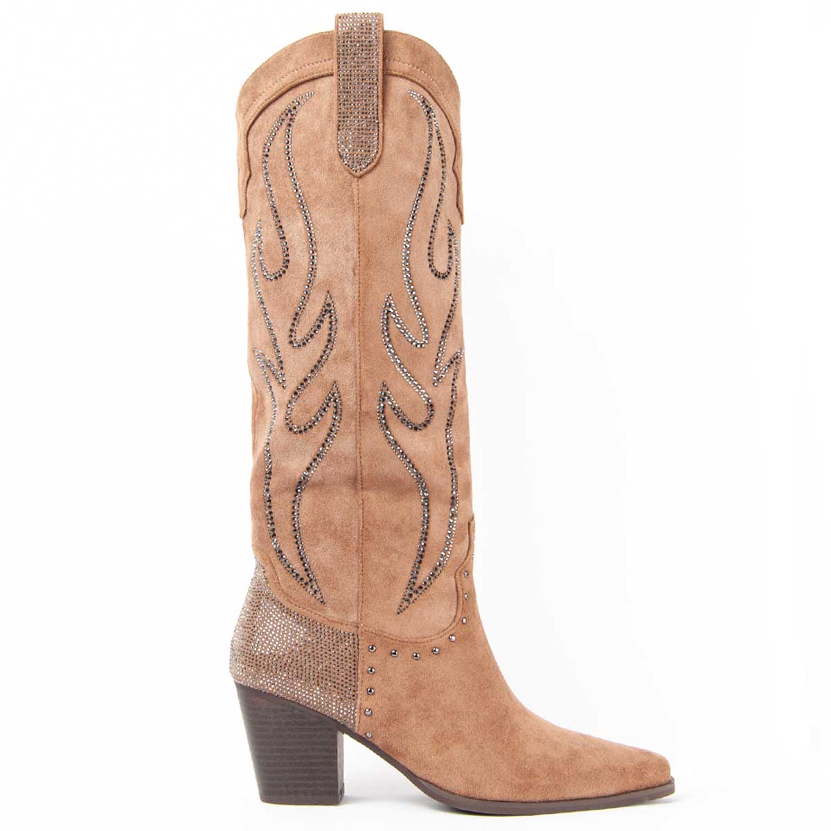 Verzierte Cowboystiefel im Western-Stil
