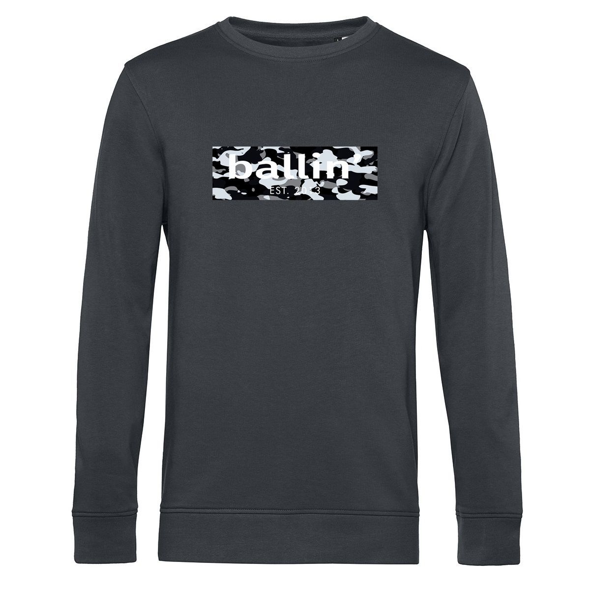 Camo Block Langarm-Sweatshirt