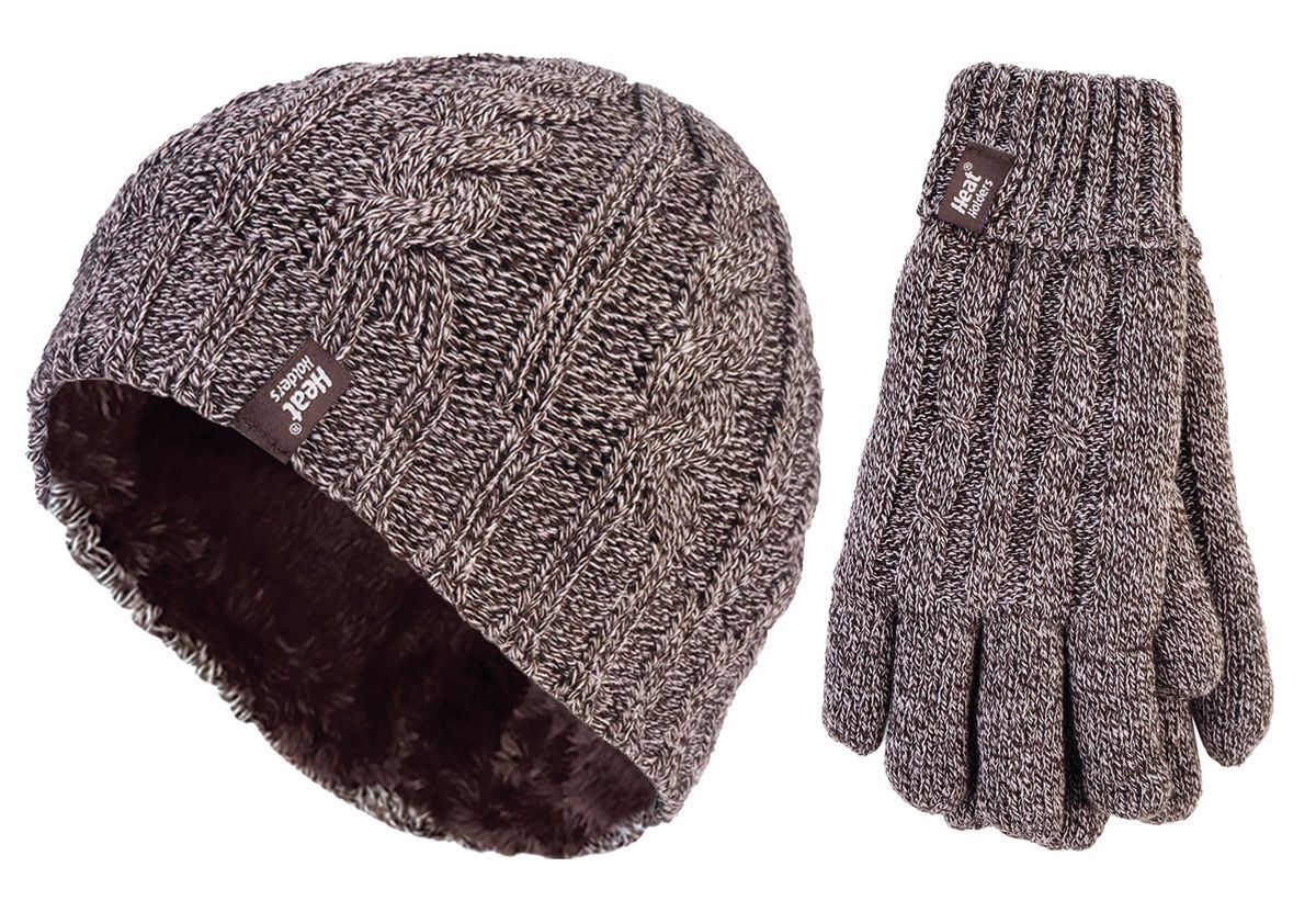 Heat Holders - Damen Mütze & Handschuhe Set für den Winter - Fawn