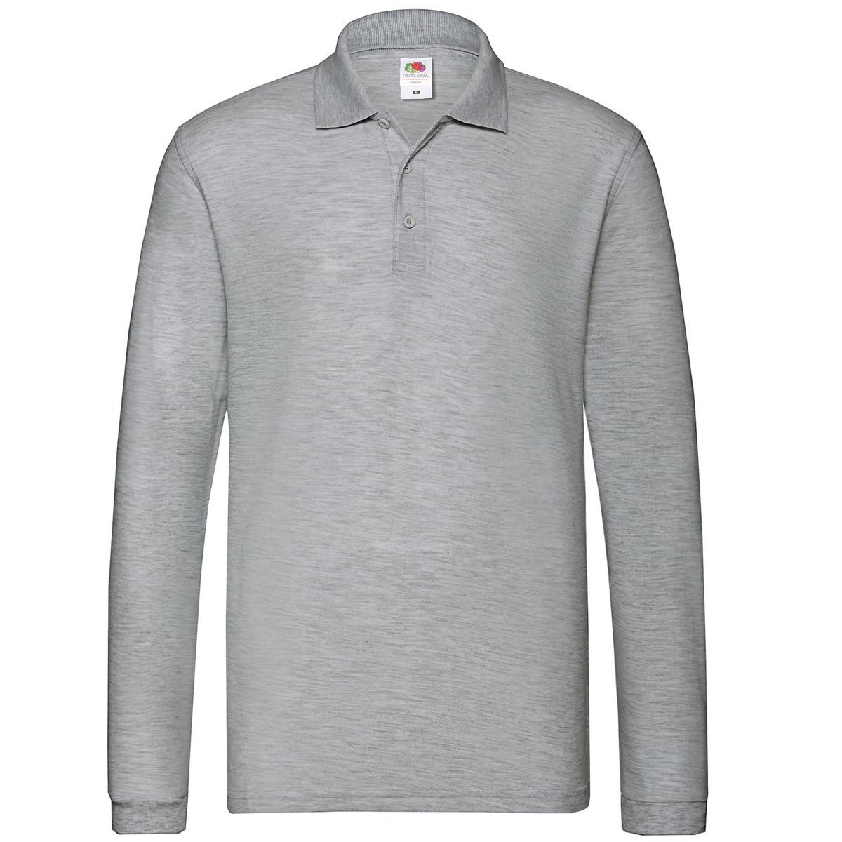 Langärmeliges Piqué-Poloshirt
