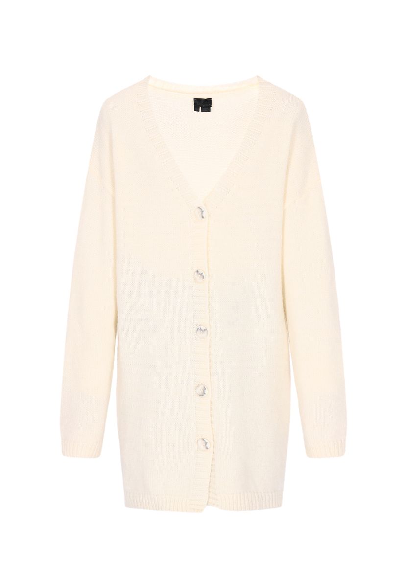 Elegante Zopfstrickjacke mit Taschen