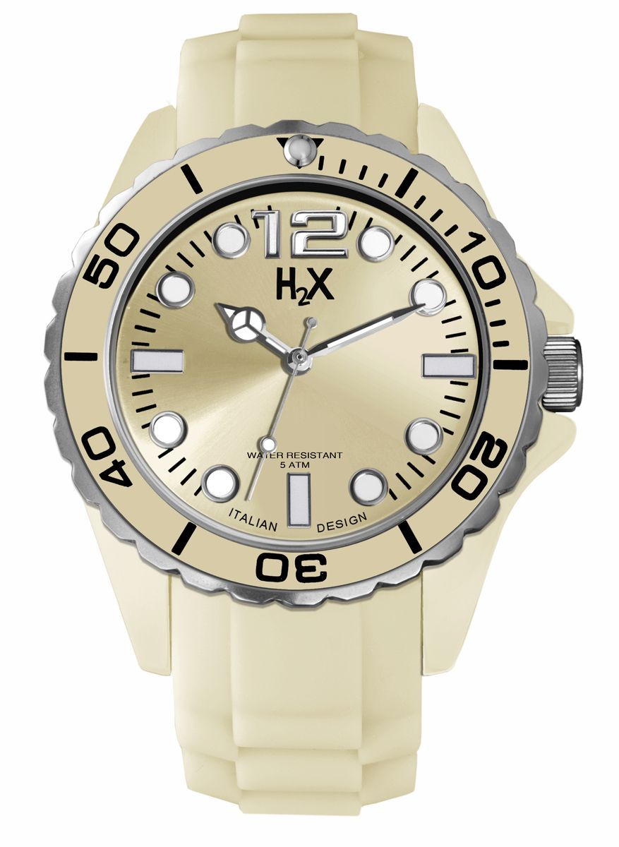 Unisex Goldfarbene Uhr im Reef-Stil