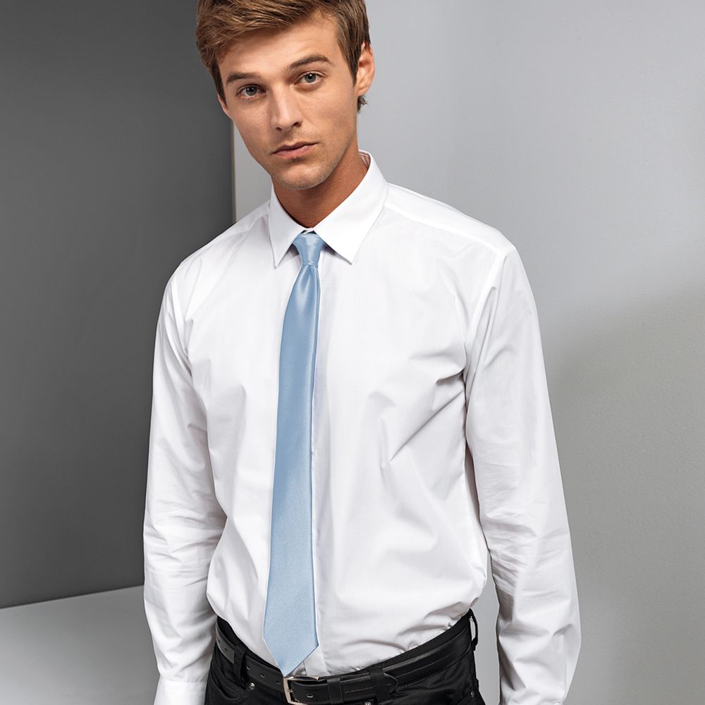 Elegante Satin Clip-Krawatte