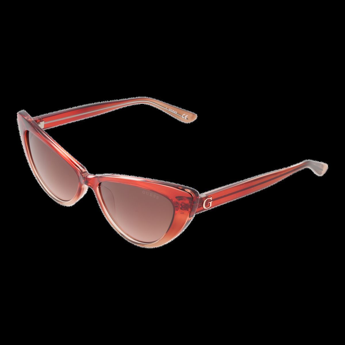 Cat-Eye Sonnenbrille in Burgunderrot