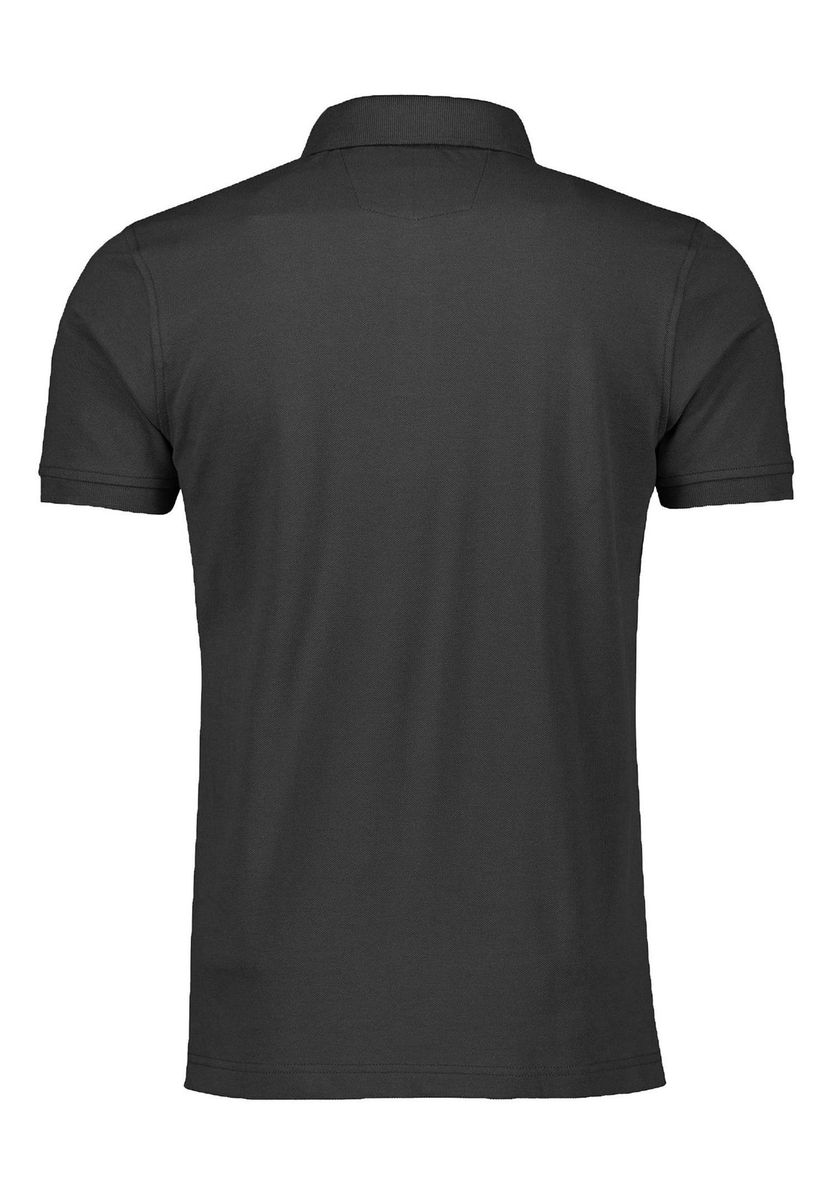 Klassisches, unifarbenes Piqué-Baumwoll-Poloshirt