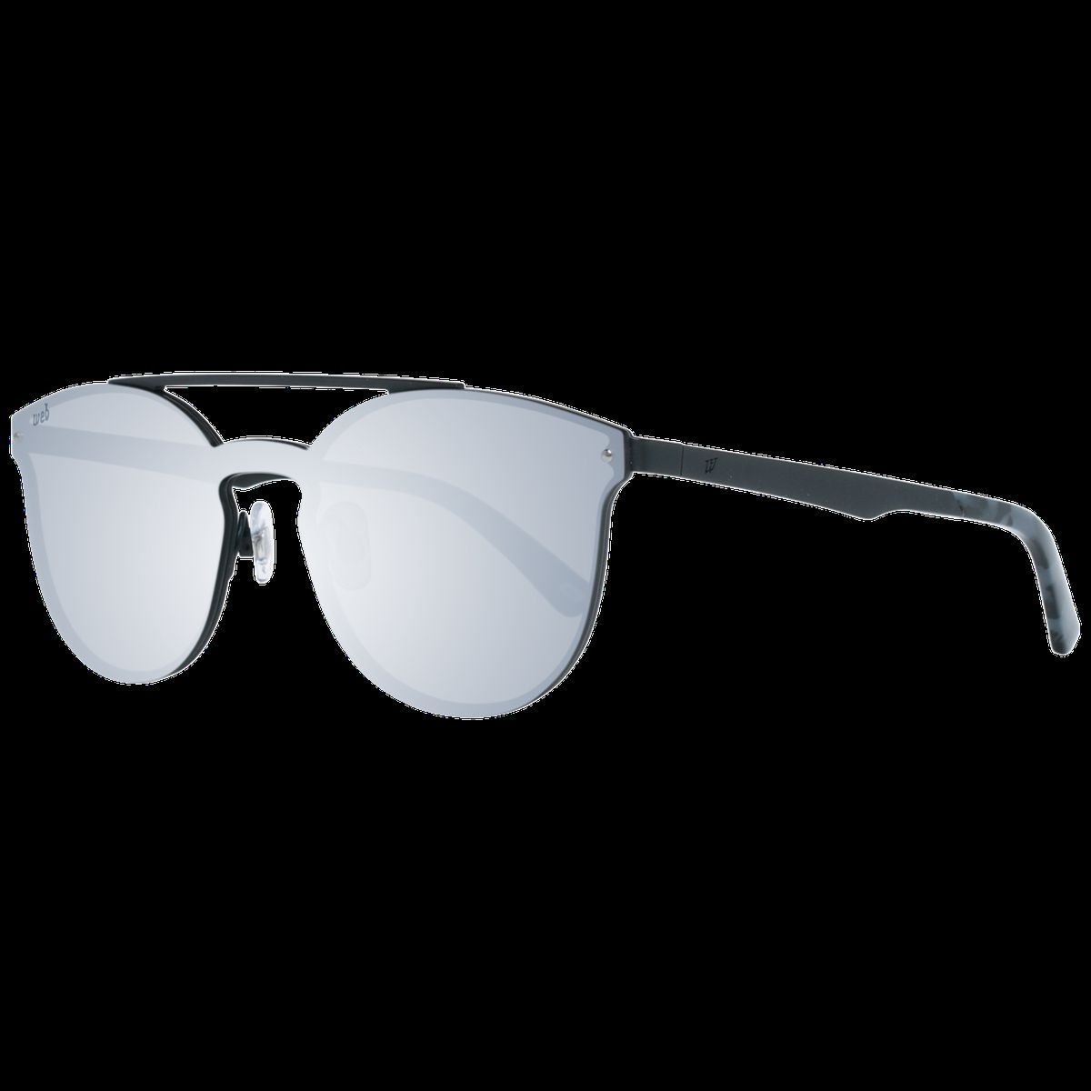 Randlose Sonnenbrille mit verspiegelten Gläsern