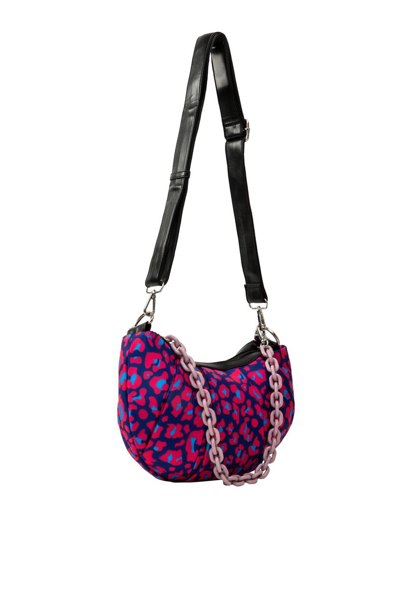 Schultertasche mit Leopardenmuster