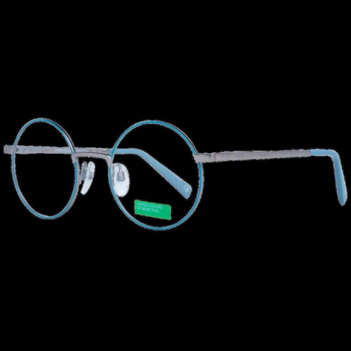 Runde Türkis Metallrahmen Brille