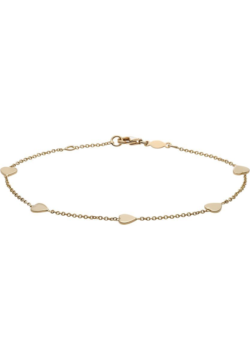 Zartes Gold Herz Charm Armband