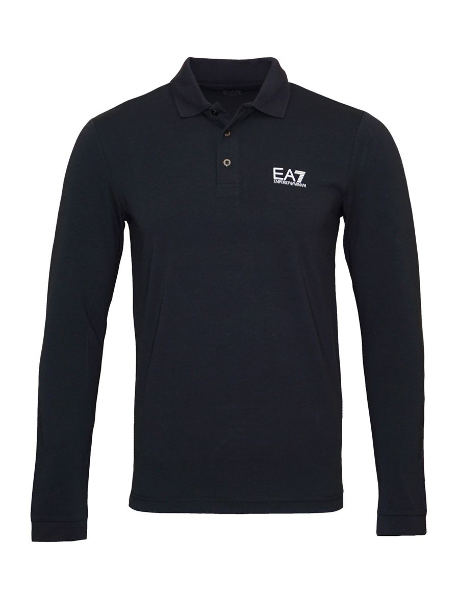 Herren Langarm Poloshirt