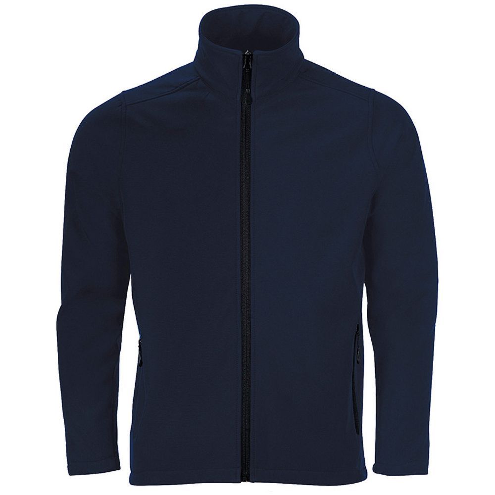 Herren Marine Softshelljacke mit Reißverschluss