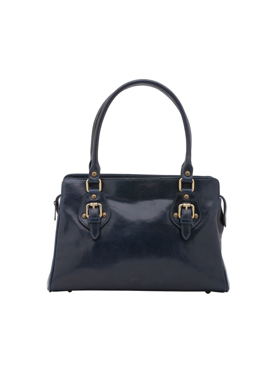 Elegante Lederhandtasche mit Henkel