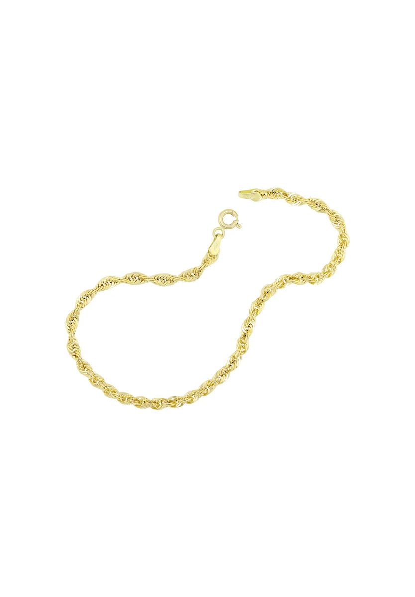 Klassisches Kordelarmband aus Gelbgold