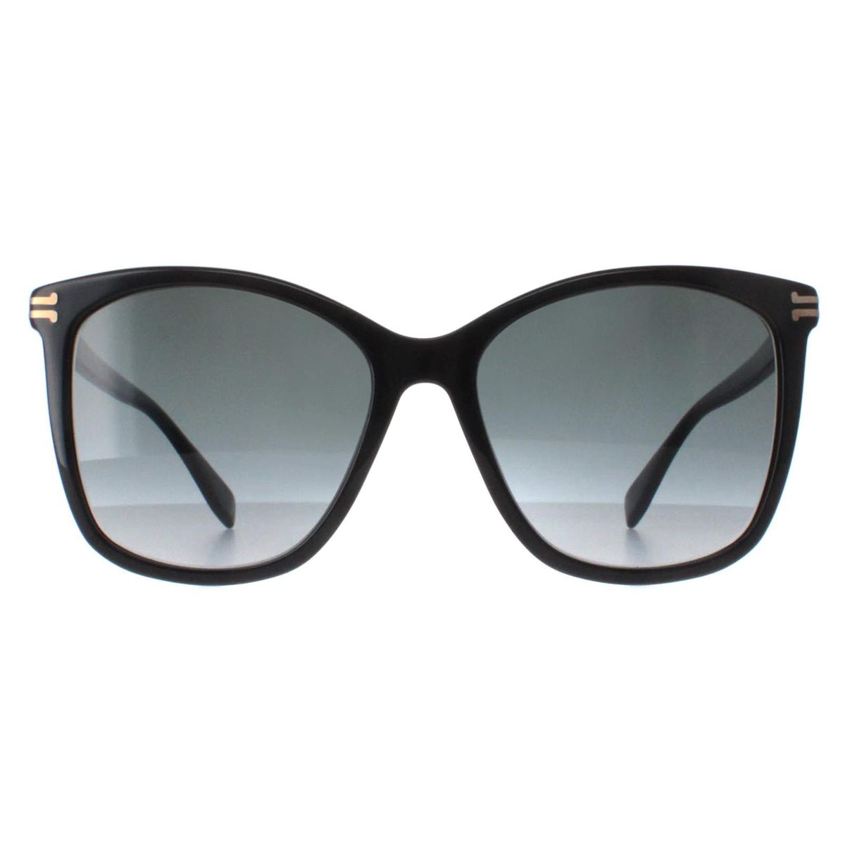 Schwarze übergroße quadratische Sonnenbrille