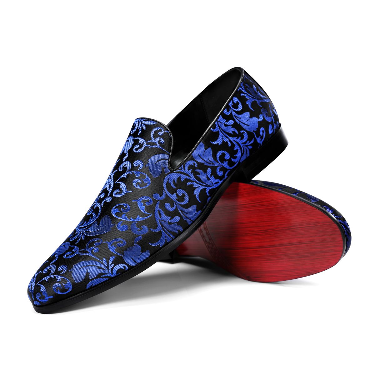 Elegante Jacquard-Loafer mit Blumenmuster