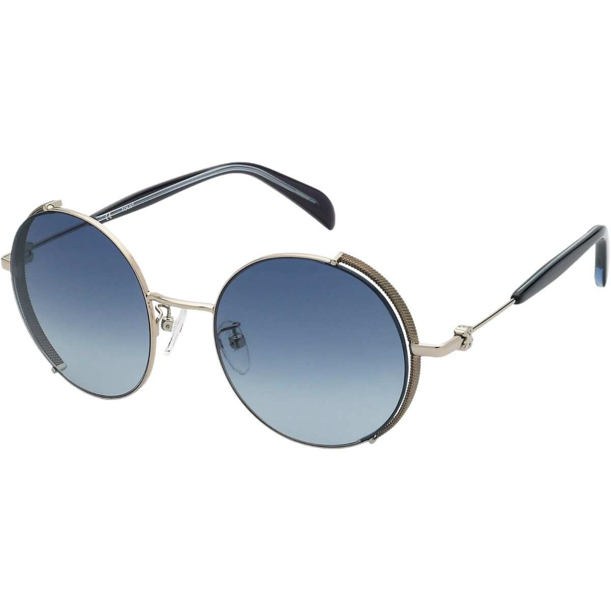Runde Sonnenbrille mit Metallrahmen