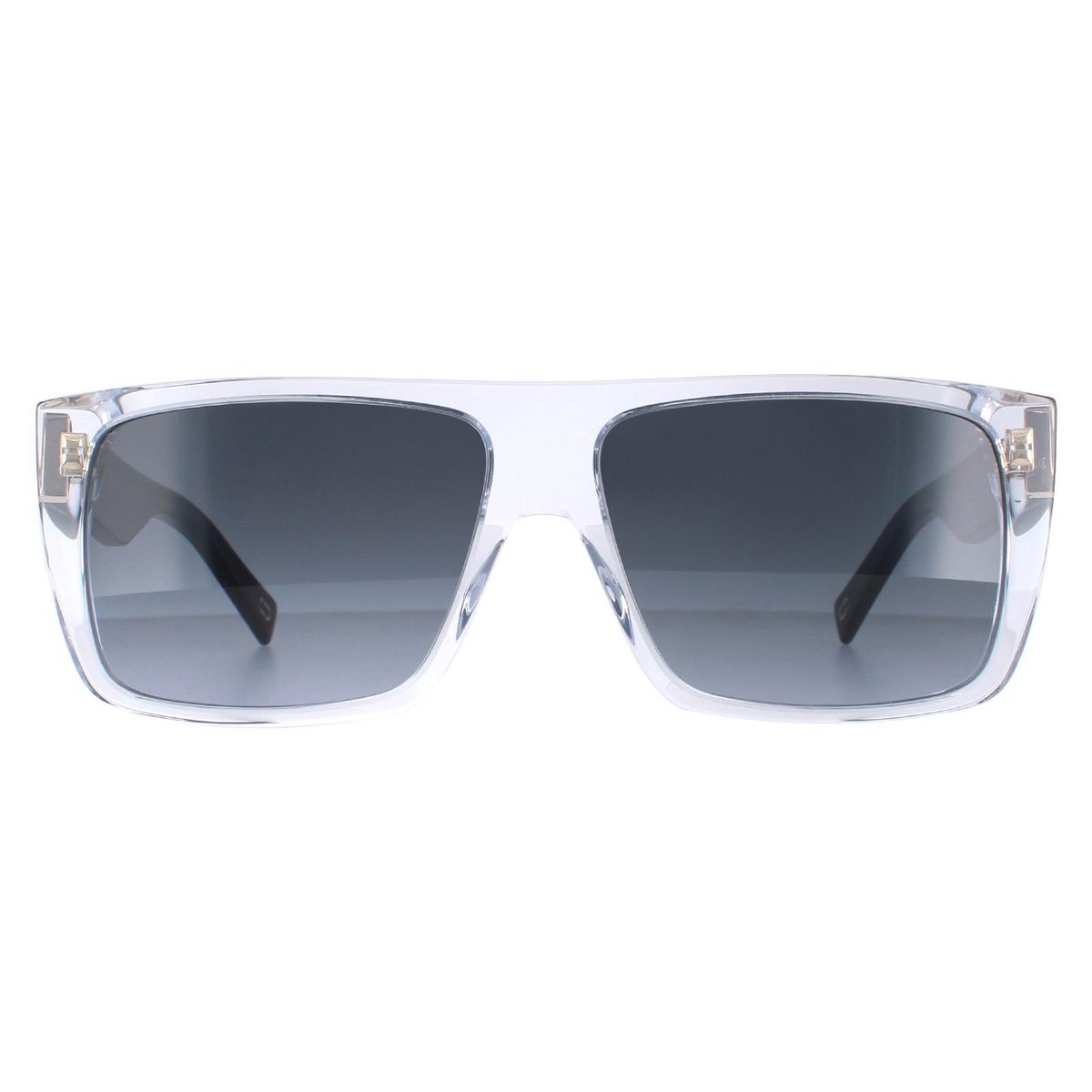 Rechteckige Kristallrahmen Unisex-Sonnenbrille