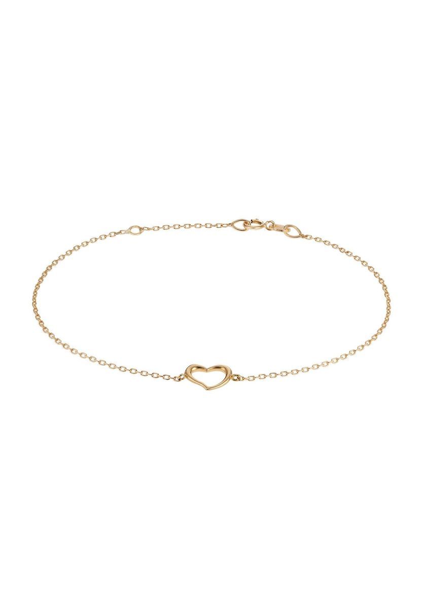 Minimalistisches Gold Herz Charm Armband