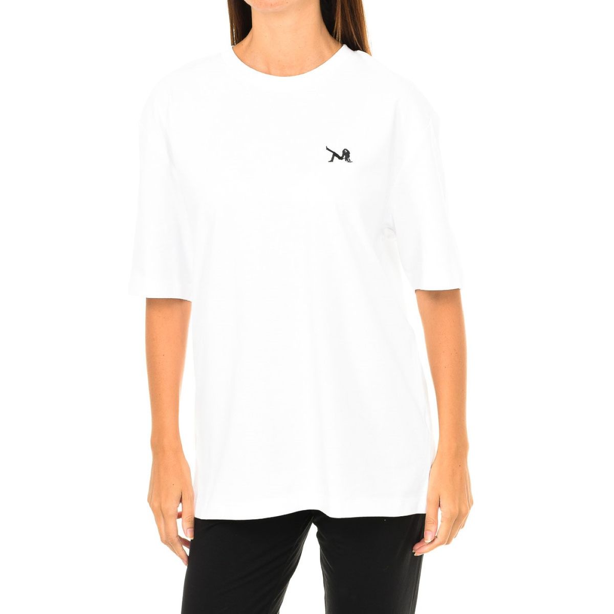 Minimalistisches Baumwoll-T-Shirt mit Logo