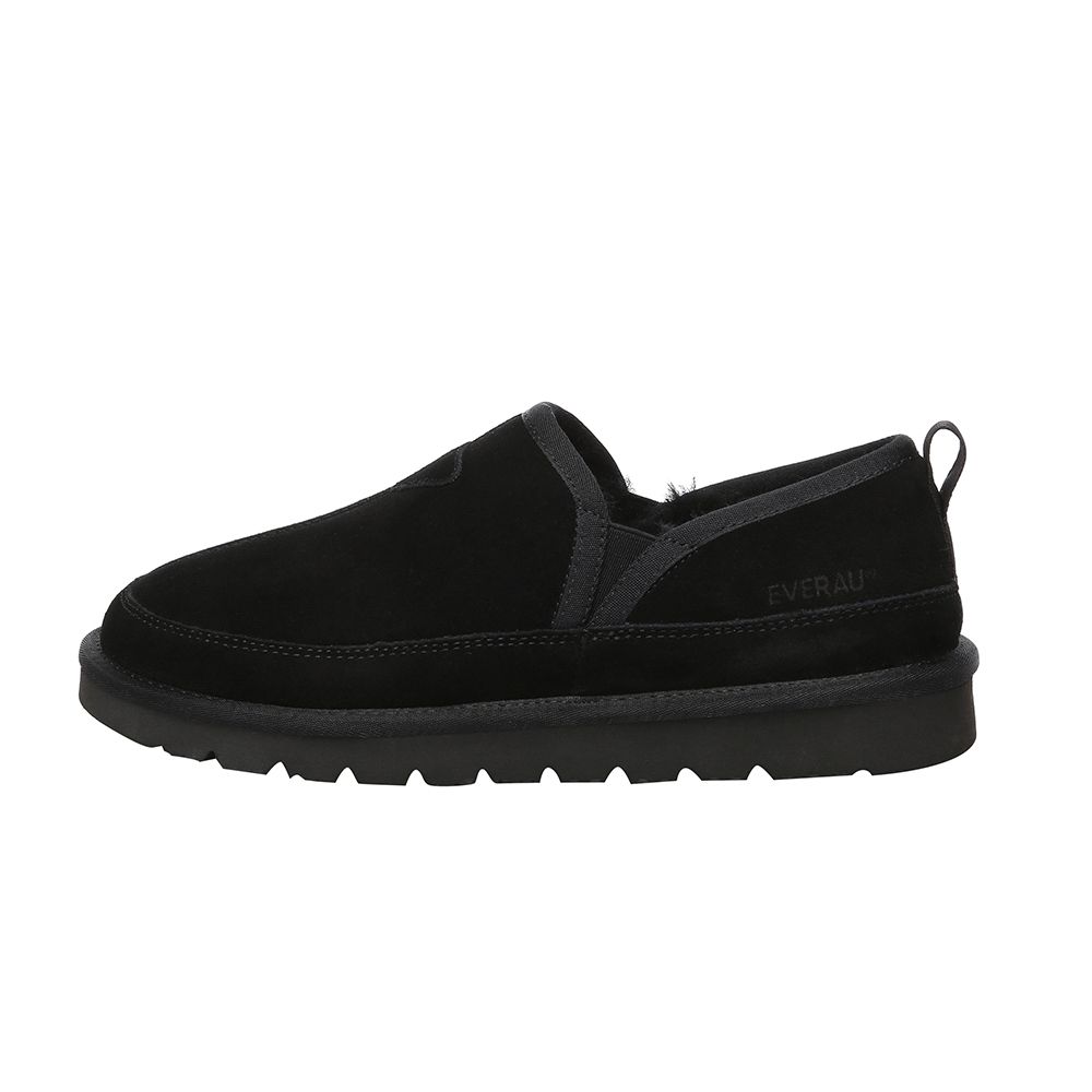 Herren Wildleder Slipper Loafer Hausschuh