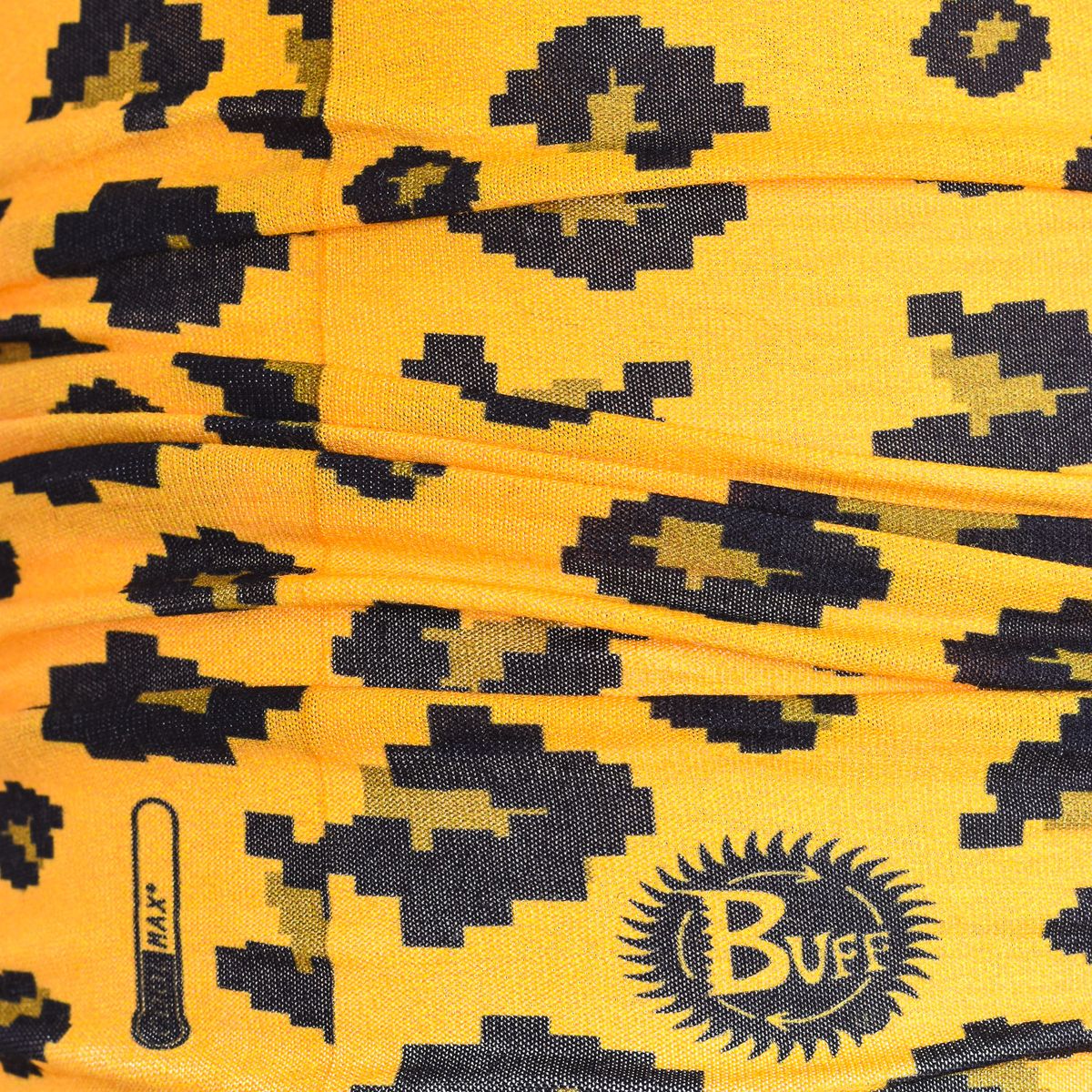 Multifunktionstuch mit verpixelter Leopard-Musterung