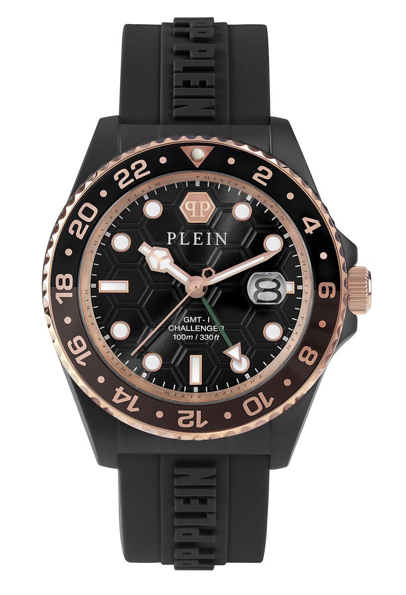 Schwarze GMT-I Challenger Herrenuhr