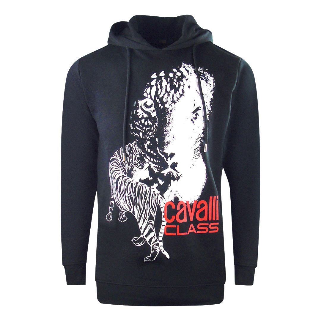 Kapuzenpullover mit Grafikprint und lockerer Passform