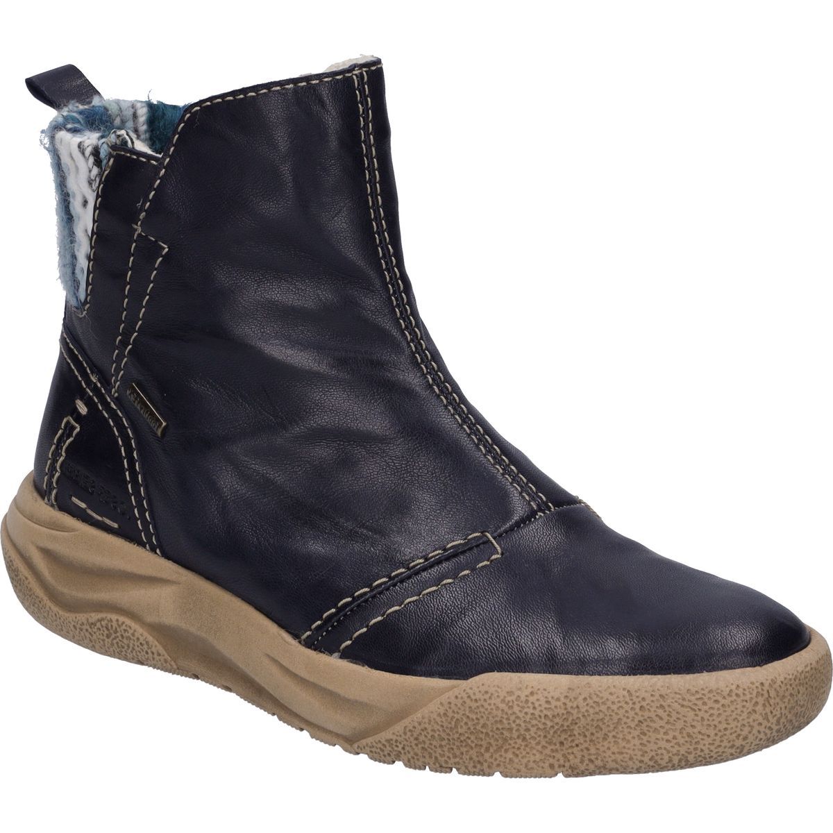 Bequeme Knöchelhohe Lederstiefelette