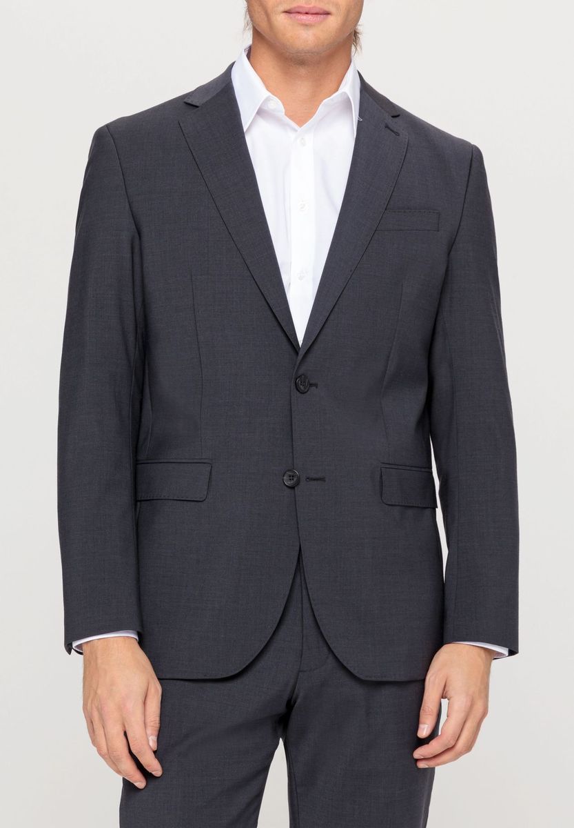 Klassischer Zweiknopf-Blazer aus Wollmischung