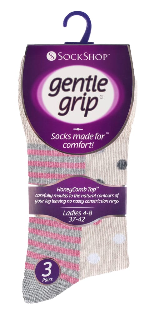 Druckfreie Socken mit Wabenbündchen
