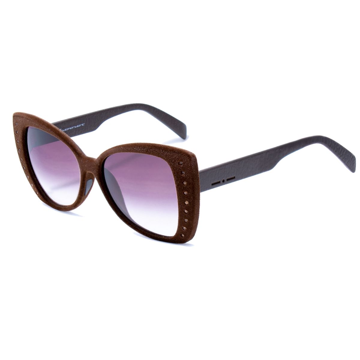 Übergroße Cat-Eye-Sonnenbrille mit Nieten