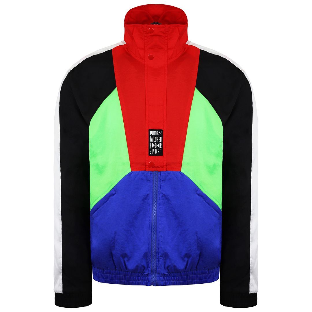Herren Mehrfarbige Retro Trainingsjacke